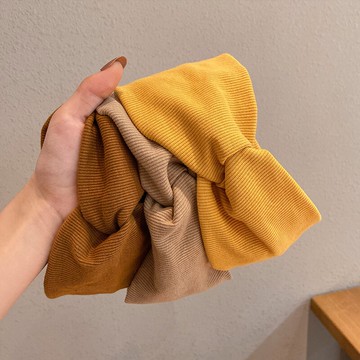 .運動發帶女針織痞帥街頭純色韓版頭帶黑色狼尾束發帶男洗臉發箍