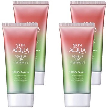 SKIN Aqua 水潤肌 柔光透亮防曬飾底凝露 玫瑰粉 SPF50+ PA++++ 80g 提亮膚色  4件