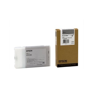 (まとめ) エプソン EPSON PX-P／K3インクカートリッジ グレー 220ml ICGY39A 1個  