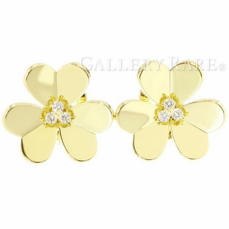 ヴァンクリーフ アーペル ピアス フリヴォル イヤリング ラージモデル フラワー 6p ダイヤモンド 0 32ct K18yg ヴァンクリ 通販 Lineポイント最大0 5 Get Lineショッピング
