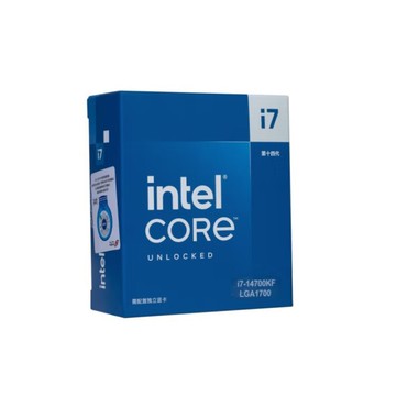 新品酷睿14代 i7-14700KF盒裝 20核28線程CPU臺式機電腦處理器