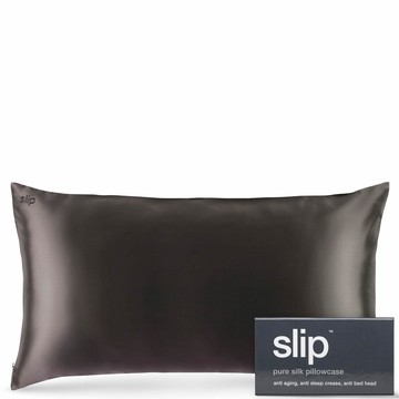 Slip Silk Pillowcase King (Various Colors) - Charcoal
