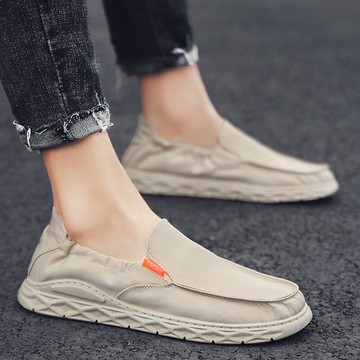秋季新款男鞋韓版潮流百搭老北京布鞋男士一腳蹬懶人帆布潮鞋