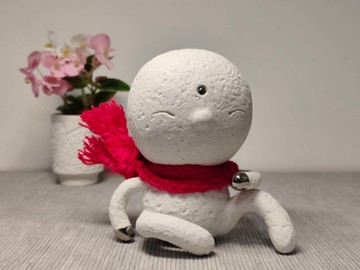 【自在沙彌】禪意擺飾雕塑 居家療癒陶藝擺件