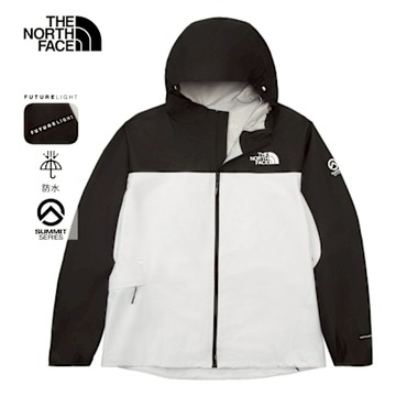 【The North Face 官方旗艦】北面女款白色FUTURELIGHT防水透氣衝鋒衣｜86WH6E3 外套