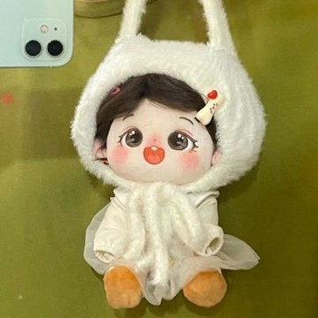 台灣出貨 10cm娃衣 20cm娃衣 棉花娃娃 娃娃衣服 10cm/20cm 娃衣 針織帽毛毛帽 娃娃配件 娃娃裝 娃衣