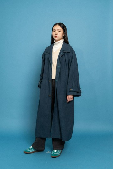 海藍寬鬆大衣 Navy Oversized Coat