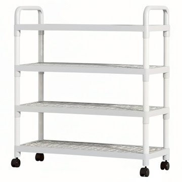 橡合杉 簡易多層鞋架 4層  1個  白色