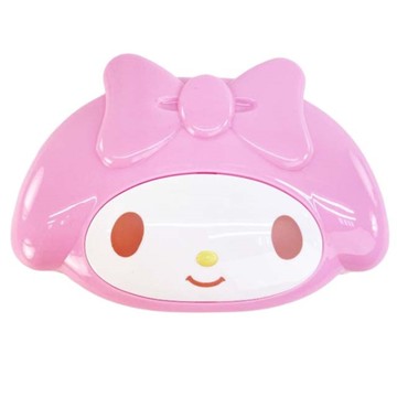 小禮堂 美樂蒂 大臉造型塑膠肥皂盒 (銅板小物) 4573135-588423