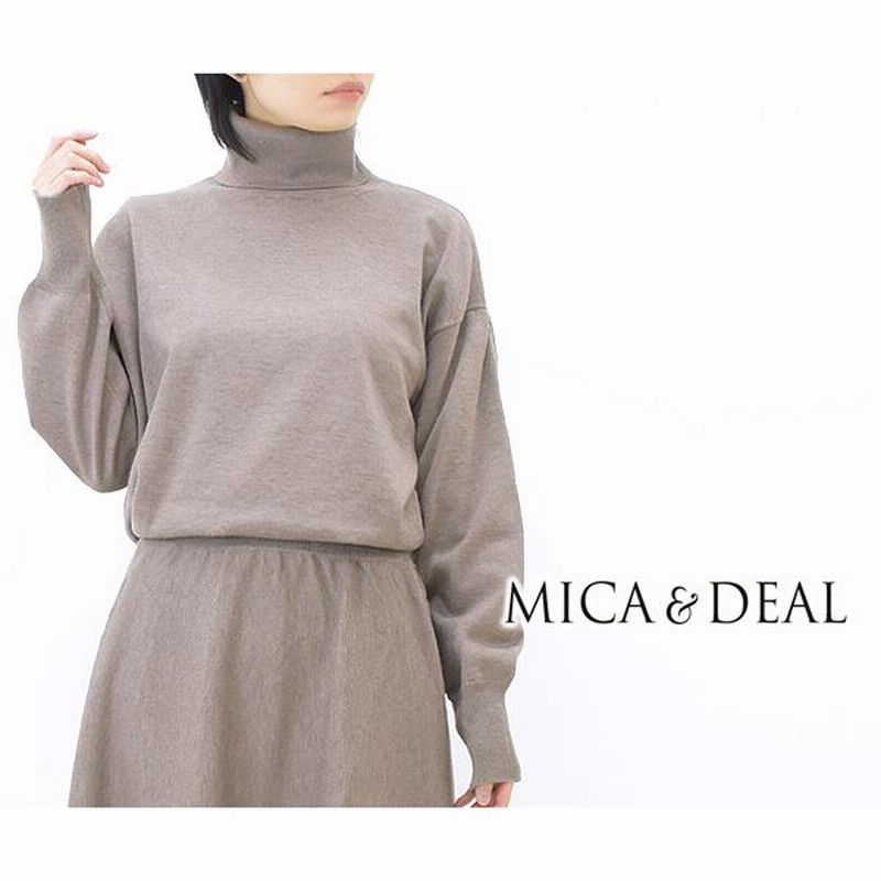 ニット/セーターMICA&DEAL タートルネックニットワンピース