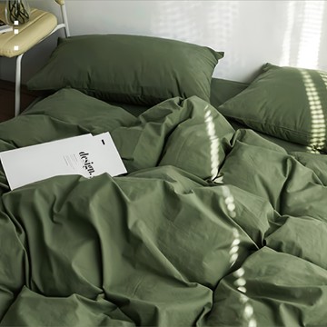 夢之語 柔舒棉 床包枕套組  特大加高35cm(床包210 x 180cm + 枕套75 x 45cm 2個)  綠叢森林