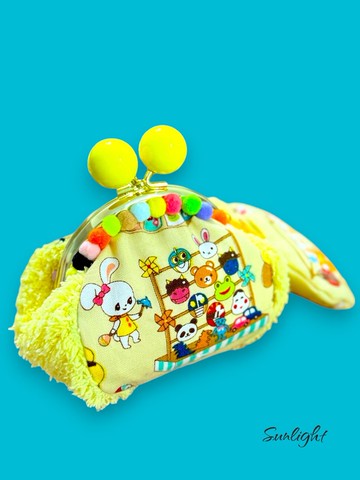 日光小巷手創陽光繽紛的可愛動物慶典立體口金包零錢包收納包