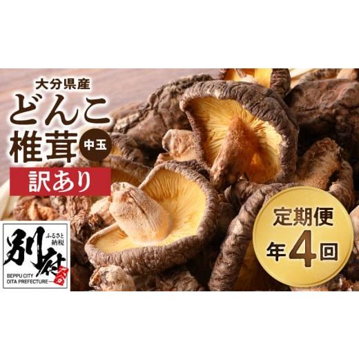 ふるさと納税 大分県 別府市 大分県産中玉どんこ椎茸300ｇ 原木栽培 干し椎茸 訳あり