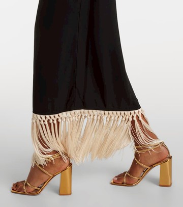 Taller Marmo Nina fringed crêpe cady midi dress