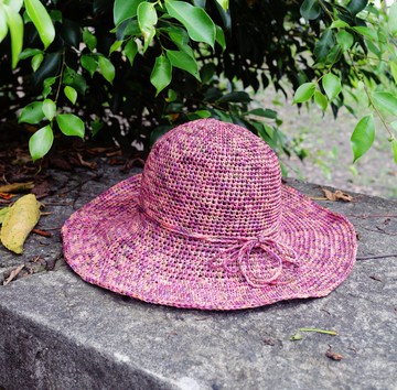 ChiChi手作--輕羽毛系列-春天/夏天編織帽-手工編織/生日禮物