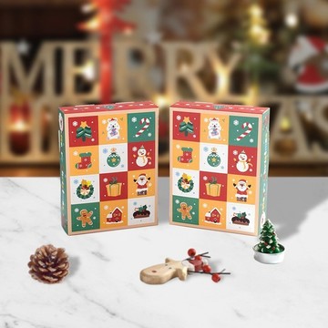 【GIFTME5台灣現貨】聖誕盲盒戳戳樂 5入/包 交換禮物 派對遊戲 聖誕節 送禮 盲盒 戳戳樂空盒 洞洞樂 禮品盒