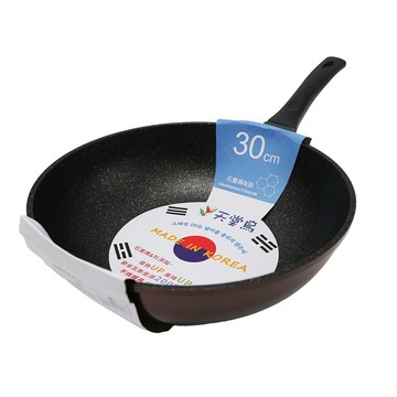 韓國天堂鳥石墨烯+鈦IH不沾炒鍋-30cm-1支