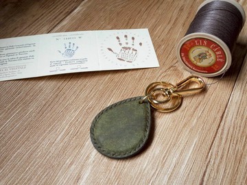 造型悠遊卡 晶片吊飾－水滴造型款－綠色