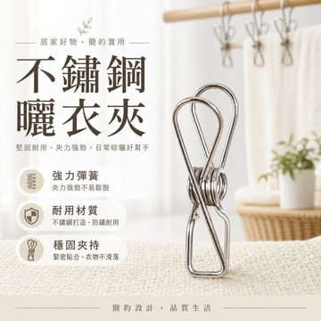 [現貨隔日配] 不鏽鋼曬衣夾 曬衣夾 衣夾 棉被夾 襪夾 晾衣夾 防風夾