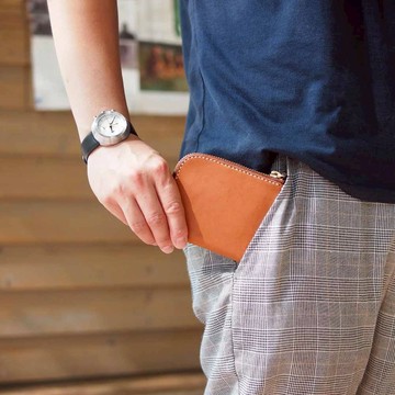 日本職人首推  L型拉練卡片零錢夾 Made  by HANDIIN