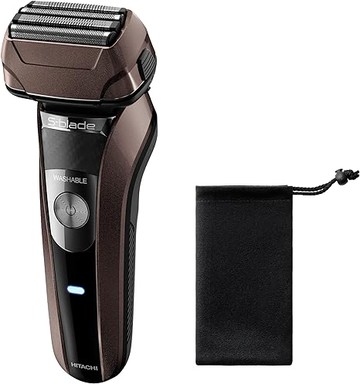 HITACHI【日本代購】日立 男士Esblade電動刮鬍刀 深棕色 RMH-F850B TD+(替换刀片 K-NS1)