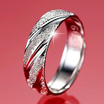 定制刻字 男士純銀戒指 999足銀潮開口活口單身學生裝飾