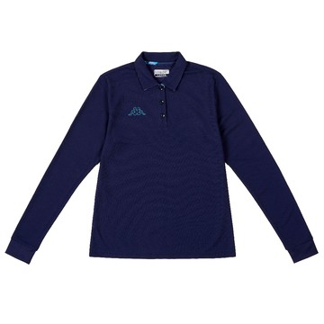 KAPPA 義大利女生長袖吸濕排汗POLO衫 丈青 331K76WB29