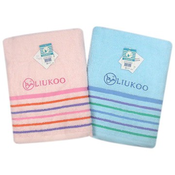 LK910煙斗夢彩條浴巾 吸水浴巾 大浴巾【DK大王】