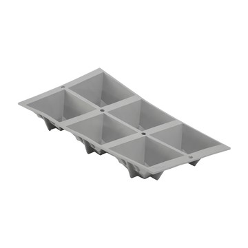 de Buyer 畢耶 全球專利矽金烤模系列 6格金字塔造型烤模  1個  金字塔造型