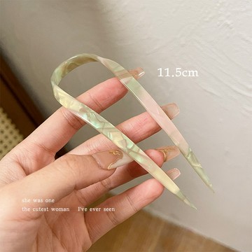 【玫瑰花園手作】日常優雅髮飾 新中式古風飾品 髮簪高級感 u夾 N0328