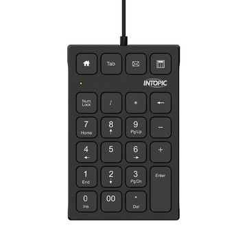 INTOPIC USB有線數字鍵盤(KBD-N108)
