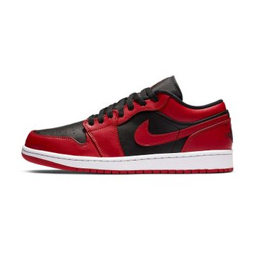 Nike Air Jordan 1 Low 運動鞋 男鞋 休閒鞋 紅黑色 反轉黑紅 籃球 喬丹 553558-606