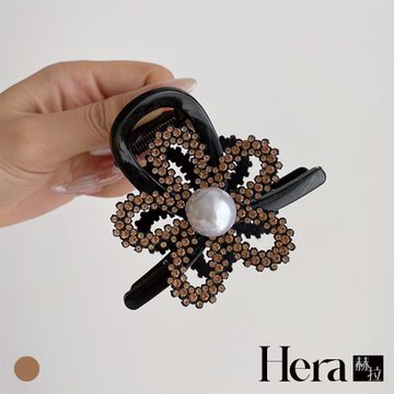 【HERA赫拉】輕奢閃鑽鏤空花朵抓夾兩入組 H113101404