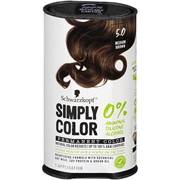 Schwarzkopf Simply Color Permanent Hair Color Medium Brown 5.0 1 Kit