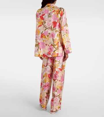 'S Max Mara Alan floral silk satin shirt