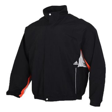 adidas Zipper Stand Collar Woven Jacket Black
