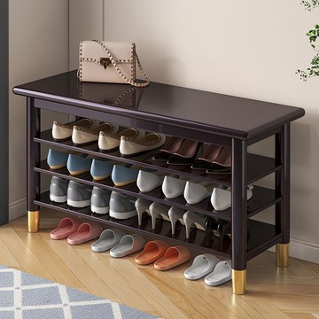 廠家直銷 免運 鞋架 實木鞋架 家用鞋凳 鞋櫃 實木換鞋凳家用門口多層客廳進門可坐換鞋柜一體入戶收納鞋架高端特惠/開立發票 特價出清 Z1106