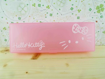【震撼精品百貨】Hello Kitty 凱蒂貓~KITTY鉛筆盒-大頭圖案-粉色