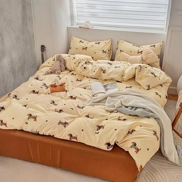 床包涼被組-單人 / 舒柔棉三件式 / 換衣狗勾