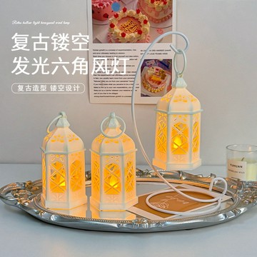 隔日到貨💡復古氛圍燈 迷你煤油燈 復古小風燈 復古夜燈 裝飾氛圍掛件 房間氛圍燈 桌面擺件 居家氛圍燈 生日禮物