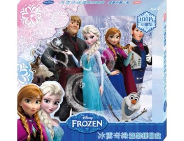 冰雪奇緣 溫馨拼圖盒