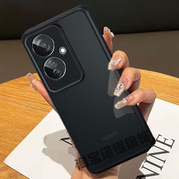 適用OPPO Reno 11F 磨砂透黑硅膠手機殼海外版保護套Reno11F國際版CPH2603潮牌網紅男女外殼全包防摔 Pro