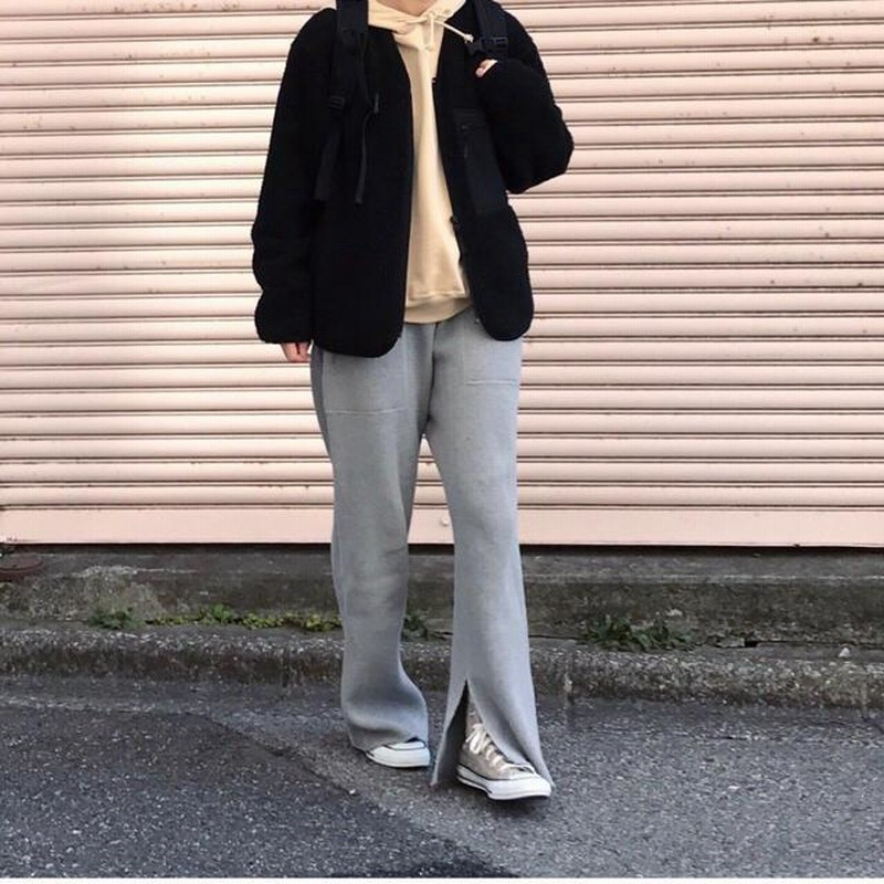 PHEENY ビッグ ワッフル サーマル スリット パンツ - 東京都の服 ...