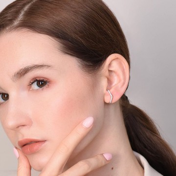 Glendale 18K鑽石耳環