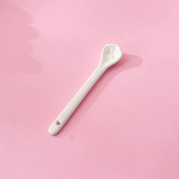 臺灣-出貨🔥貓爪造型陶瓷小湯匙 ins 風長柄攪拌勺 可愛創意咖啡甜品專用杯勺 陶瓷咖啡勺 ins 風攪拌勺 長柄甜品勺