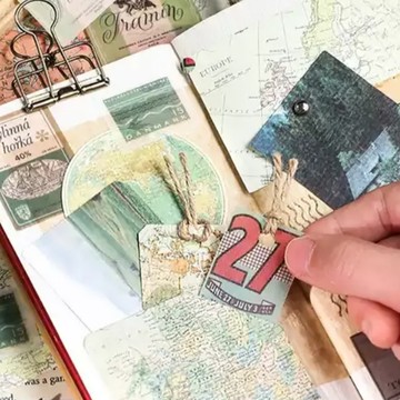 德德小品集 手帳素材包 探尋之地 麻繩40cm 30張  霧森  2組