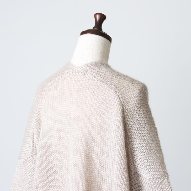 evam eva エヴァムエヴァ モヘアシルクポンチョ mohair silk poncho E233K023