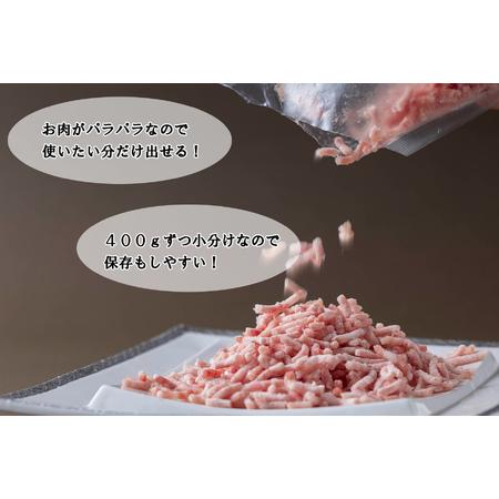 ふるさと納税 ＜定期便6回＞ 北海道産 健酵豚 ひき肉 計 1.2kg (全7.2kg) 北海道新ひだか町