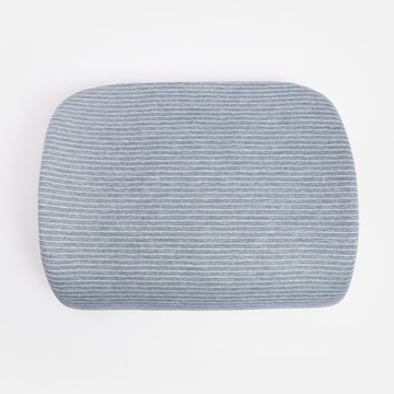 SNOW TOUCH 涼感記憶腰靠墊 浪花藍