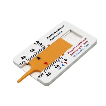 4165 胎紋尺 胎紋檢查尺 數位深度卡尺 汽車輪胎胎紋工具 輪胎深度尺 胎高尺 汽車用品